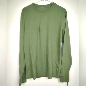 Allbirds Cotton Long Sleeve Tee Hazy Cargo Men Size S